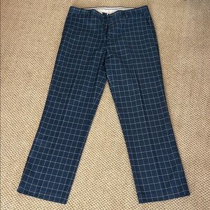 Blue and White Houndstooth Checkered FootJoy Golf Pants - Size 38x34